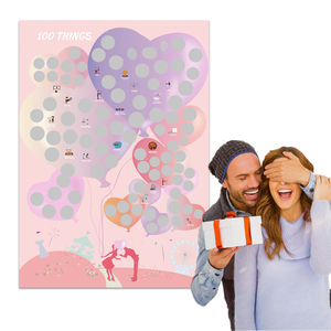 Cadeaux de noël pour petite amie, <span class=keywords><strong>affiche</strong></span> à <span class=keywords><strong>gratter</strong></span>, pour <span class=keywords><strong>Couple</strong></span>, nouvelle collection, 100 - Product Image 1