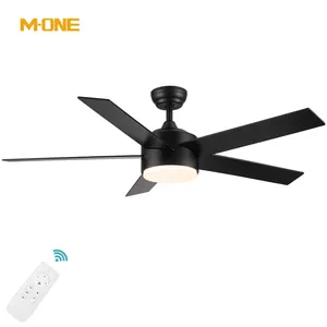 new arrival american style 120V 60HZ ac silent decorative plywood blades ceiling fan with light and remote control