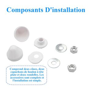 Kit de Tubería de Conexión para Inodoro Suspendido, Drenaje de 90 mm, Tubería de Descarga de 45 mm con Juntas y Accesorios de Montaje - Product Image 6