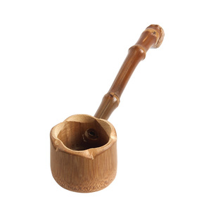 Louche à eau en racine de bambou carbonisé, cuillère à eau en bambou, distributeur d'eau en bambou pour cérémonie du thé, artisanat en bambou, service à thé - Product Image 4