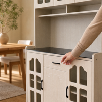 Armoire de rangement de cuisine en bois moderne