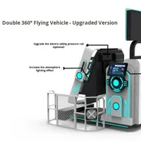 Simulador de Vuelo VR 360 para 2 Personas, Simulador de Vuelo Comercial Grande para Interiores con Dos Asientos, Máquina de Juegos de Realidad Virtual