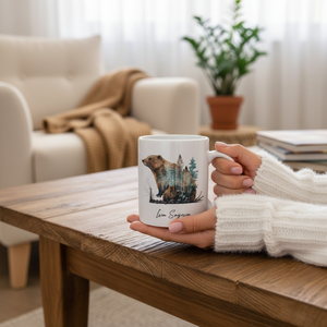 Personalized Series 2 Nature and Animal Themed Ceramic <b>Cup</b> <b>Set</b> Hand Painted 3D Dishwasher Safe 18 Colors - Product Image 3