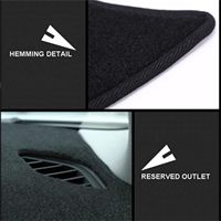 Tapis de protection pour tableau de bord Toyota Hiace 2019-2023, accessoires de protection pour tableau de bord