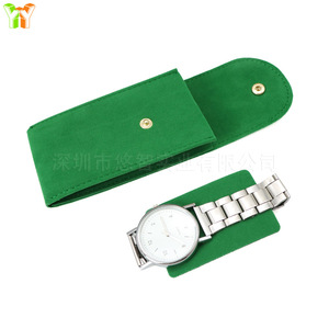 Factory direct stock of velvet <b>watch</b> bags, wristwatch protective <b>cases</b>, velvet snap-button mechanical <b>watch</b> bags, jewelry bags. - Product Image 3