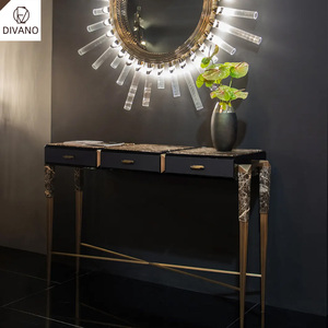 Foshan High <b>End</b> Furniture Factory One Stop Service Marble Top Modern Hallway Entry Luxury Console <b>Table</b> LUXXU-CON-06- - Product Image 4