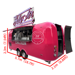 2025 Coffee Cart Trailer Mobile Food Cart Outdoor Mobile Fast Food Trailer Truck Ice Cream Mobile Food Trucks for <b>Sale</b> USA - Product Image 6