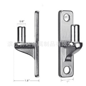 Bisagra de acero inoxidable Eda de 58 pulgadas para puertas batientes de alta resistencia, herrajes para montaje en pared de madera o hormigón - Product Image 2