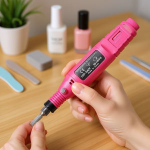 Taladro de Uñas Eléctrico Portátil Tipo Bolígrafo 0-35000rpm Myrva MYR-29291001 Herramienta de Plástico para Uñas Con Vástago de 1.6mm Enchufe CN 100-240V En Caja - Product Image 2