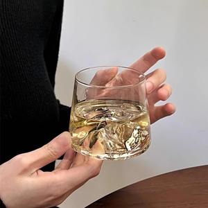 Tasse à thé en verre à eau Ins de style japonais vintage Mount Fuji avec vue sur la montagne enneigée élégante tasse à whisky en cristal - Product Image 1