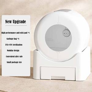 מספר חתולים חכם לבן אבאטורי ניקוי עצמי של אפליקציה עם ניטור בריאות - Product Image 3