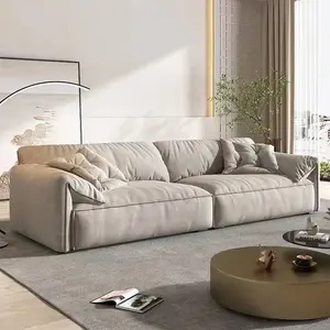 2023 Luxury Modern Italian Style Sofa Living Room Furniture Two Seats Sofa Large Set Tech Fabric Sectionals Sofa Bed