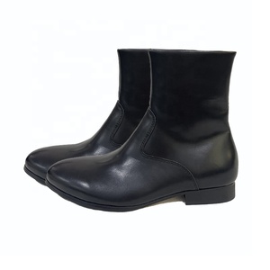 Nuevos zapatos de moda con cremallera para hombre, cálidos, antideslizantes, <span class=keywords><strong>generales</strong></span>, Botines de cuero medio, suela plana para mujer - Product Image 2