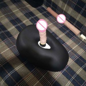 مقعد للسيدات هزاز بوسادة دفع آلة قضيب اصطناعي للنساء مقعد دراجة هائل واقعي - Product Image 5