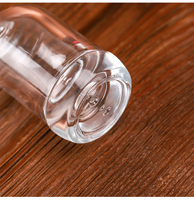 Flacon de parfum vide en verre transparent rond de 30 ml avec bouchon argenté rose, logo personnalisé, vente en gros directe d'usine, OEM ODM, faible MOQ