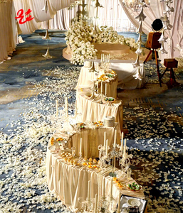 Support de présentation en métal courbé pour table de fête, design serpentin, pour pique-niques en plein air et décoration de mariages - Product Image 3