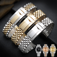 Pour R-olex Jubilee Bracelet 20mm Sub Mariner Bracelet de montre en acier inoxydable Bracelet de montre de remplacement GMT
