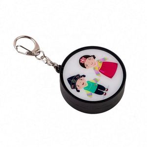 Mini Plastic LED Keychain <b>Personalized</b> Flashing Key Ring-Customizable Promotional Gift for Carabiners & <b>Keychains</b> - Product Image 5