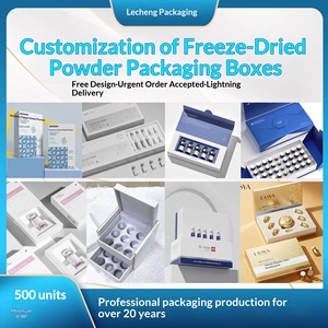 Custom <b>White</b> Cardboard Cosmetics <b>Box</b> for Freeze-Dried Serum with Lid, Luxury Hyaluronic Acid Gift Packaging - Product Image 4