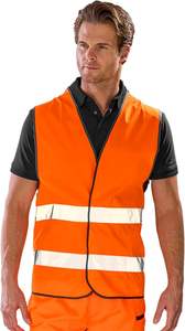 เสื้อกั๊กนิรภัยฤดูร้อนแบบกำหนดเอง สะท้อนแสงได้ดี มีไฟ LED โพลีเอสเตอร์ สำหรับผู้ชาย ชุดทำงานก่อสร้าง - Product Image 2