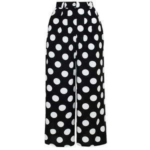 <span class=keywords><strong>Pantaloni</strong></span> da <span class=keywords><strong>donna</strong></span> <span class=keywords><strong>donna</strong></span> a pois larghi a gamba larga Plus Size <span class=keywords><strong>pantaloni</strong></span> Palazzo <span class=keywords><strong>neri</strong></span> a pois da <span class=keywords><strong>donna</strong></span> - Product Image 4