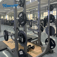 Bickfit Half Rack multifonctionnel avec pile de poids de 195 kg, Power Cage, machine de musculation pour salle de sport
