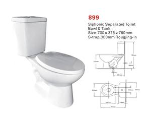 WC en céramique <span class=keywords><strong>à</strong></span> double chasse, <span class=keywords><strong>à</strong></span> poser au sol, couleur blanche, pour salles de bain d'hôtels et d'hôpitaux, fabriqué <span class=keywords><strong>à</strong></span> Chaozhou - Product Image 2