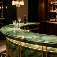 YDSTONE Design moderne Pierre naturelle Marbre transparent Onyx vert pour mur de salle de bain et plan de travail de cuisine