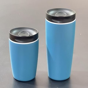 Vaso deportivo portátil de acero inoxidable de doble pared con asa, aislado, sin BPA, de 24oz, 32oz, 40oz - Product Image 2