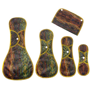 Tampons menstruels au charbon de bambou super absorbants Sac de serviette hygiénique d'allaitement <span class=keywords><strong>lavable</strong></span> Produits d'<span class=keywords><strong>hygiène</strong></span> <span class=keywords><strong>féminine</strong></span> réutilisables - Product Image 3