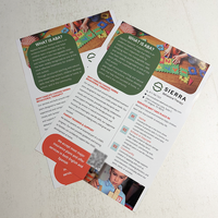 Papier couché A4 A5 A6, finition douce au toucher, impression numérique UV, résistant à la déchirure, motifs vifs, flyer pour la promotion de la marque