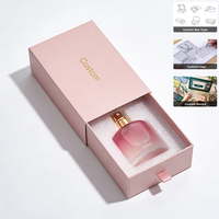 Boîte de parfum de luxe OEM ODM, coffret cadeau, boîte d'emballage en carton personnalisée avec tiroir coulissant et insert en mousse