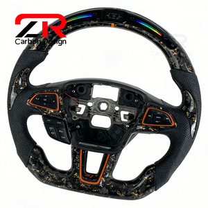 Volant en fibre de carbone forgé LED RPM pour Ford <span class=keywords><strong>Focus</strong></span> MK3 RS <span class=keywords><strong>ST</strong></span> <span class=keywords><strong>ST</strong></span>-<span class=keywords><strong>line</strong></span> MK4 MK2 Hatchback <span class=keywords><strong>2015</strong></span> 2016 2017 2018 - Amélioration - Product Image 3