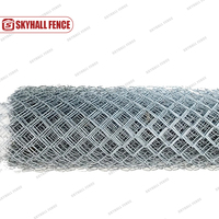 Valla de malla de alambre de diamante galvanizado 6 pies 9 calibre 50X50mm valla de eslabones de cadena de apertura