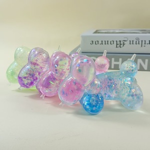 ตุ๊กตาหมีกลิตเตอร์บีร์บีบเล่นคลายเครียด โปร่งใส TPR ประกายสีพาสเทล ของเล่นเสริมพัฒนาการประสาทสัมผัส บรรเทาความวิตกกังวล ของเล่นแปลกใหม่ - Product Image 4