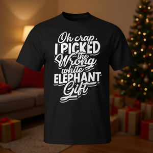Oh non, j'ai choisi le mauvais t-shirt de cadeau pour le jeu du Père Noël blanc. - Product Image 3