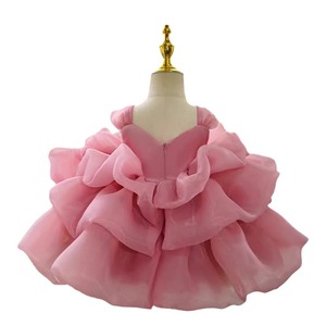 Vestido de Princesa para el Primer Cumpleaños del Bebé, Vestido Nuevo para Bebé, Color Arena, Verano - Product Image 5