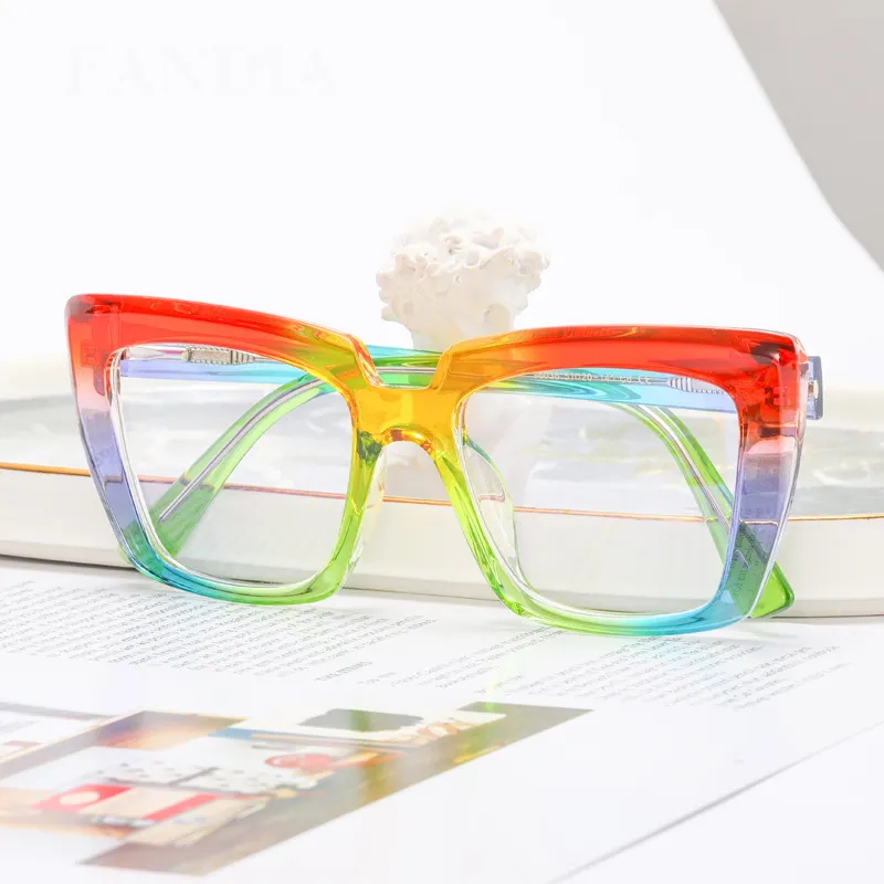 프로모션 안티 블루 라이트 안경 여성 TR90 눈 여성 다채로운 안경 프레임 액세서리 안경