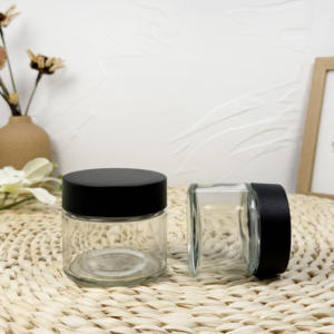 Impresión de logotipo personalizado Embalaje Frascos de vidrio cosmético con tapa CR - Product Image 3