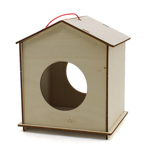 บ้านนกไม้ 142x120x165 มม. แบบจำลอง DIY เพื่อการศึกษาสำหรับเด็ก โครงการวิทยาศาสตร์ - Product Image 3