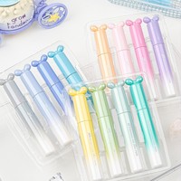 Surligneurs doux à pointe biseautée, thème Contes de fées, marqueurs pastel pour le soin des yeux, surligneurs mignons Kawaii pour étudiants, journaux et fournitures scolaires