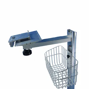 Hospital Wall Monitor Bracket Compatible With Mindray IMEC, Buckle Connection Style, Aluminum Alloy Material With Basket