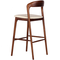 Tabouret de bar en bois moderne pour hôtel et restaurant, chaise de bar, tabouret de bar, chaise haute, chaise de bar loft