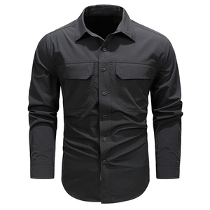 Camisas de Pesca de Manga Larga para <span class=keywords><strong>Hombre</strong></span>, Resistentes a las Manchas, Holgadas, para Trabajo al Aire Libre, para Pescadores, Suministro al por Mayor a Precio Económico - Product Image 4