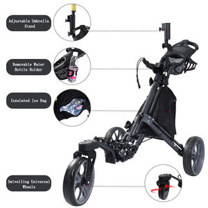 Chariot de golf à 3 roues léger et universel avec cadre en aluminium, prix d'usine - Product Image 3