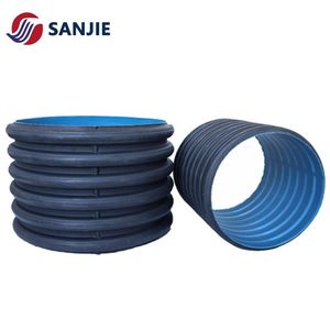 Tuyaux ronds en HDPE SN8 de 150 mm et 200 mm à double paroi ondulée en PE pour l'agriculture, l'industrie et le drainage souterrain - Product Image 4