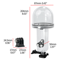 Boîtier étanche Feichao 50m pour Pocket 4Pro, anti-buée, pour la plongée, les caméras d'action sous-marines, pour Insta360 X6, pour OSMO 360 II