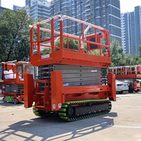 Plateforme de travail électrique compacte sur chenilles de 6 m GS0507T pour accès étroit, idéale pour l'entretien des entrepôts et la construction