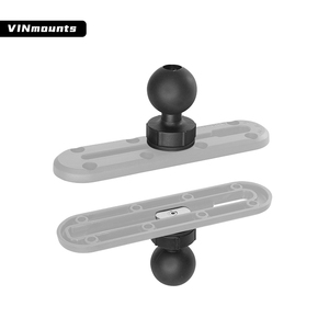 VINmounts 1.5" Track Adapter Plastic Composite Fish Finder Mount Ball Base for Sonar Fish Finder Mounts & <b>Stands</b> Category - Product Image 3