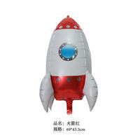 Globo de papel de helio de astronautas espaciales de alta calidad, globos de aire de cohete 4D, decoraciones para fiesta de cumpleaños, juguetes inflables para niños